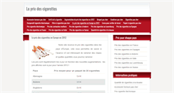 Desktop Screenshot of prixcigarettes.com
